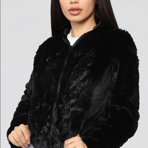 Look Don't Touch Fuzzy Jacket